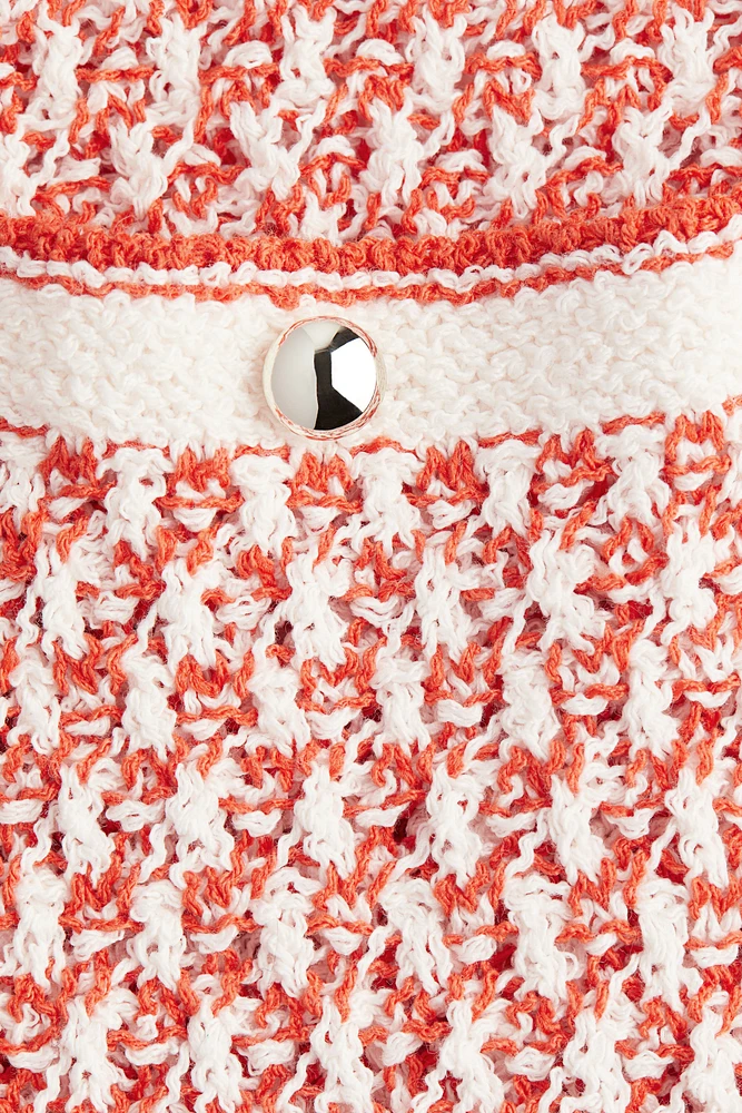 Robe en tricot texturé avec poches