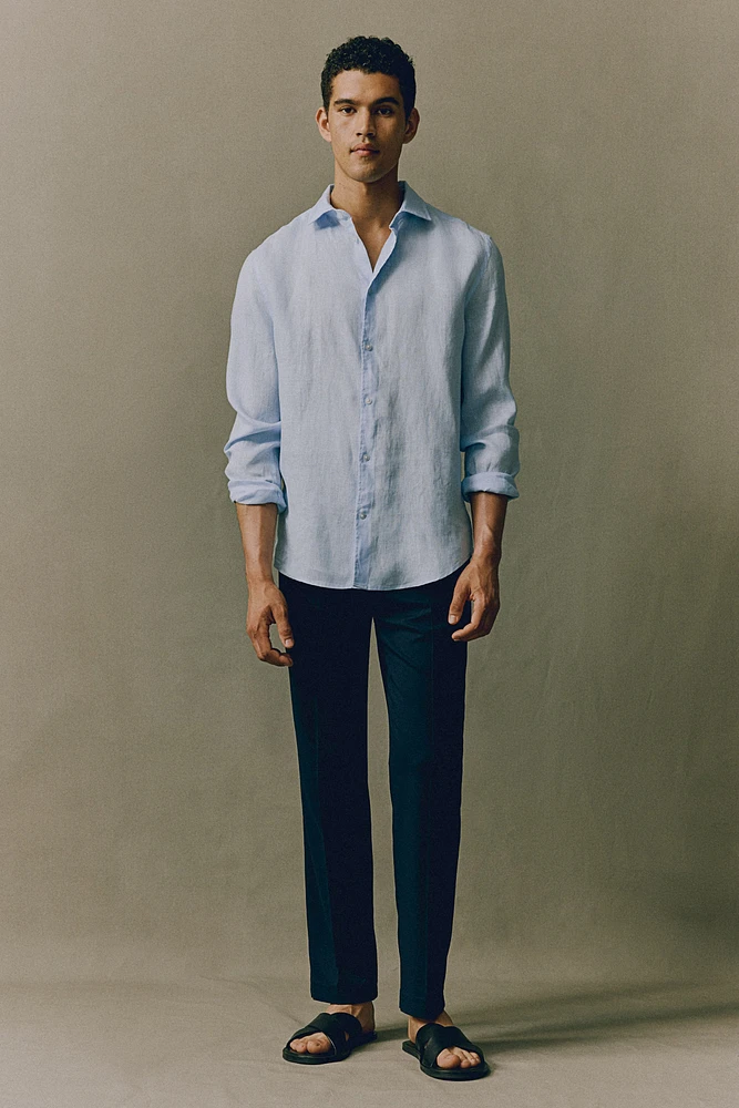 Slim Fit Linen Shirt