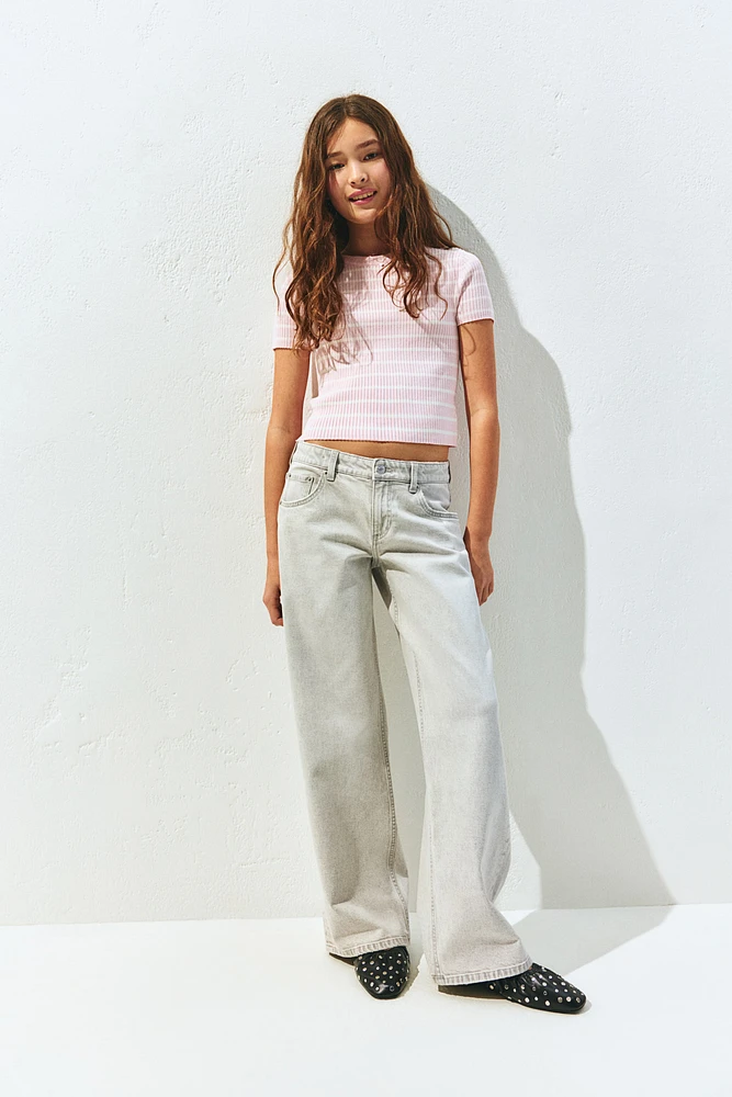 Wide Leg Low Jeans