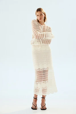 Crochet-look Skirt