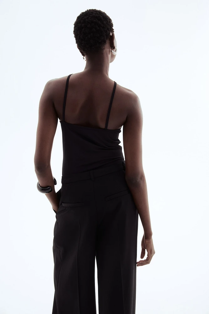 Maillot tanga en crêpe