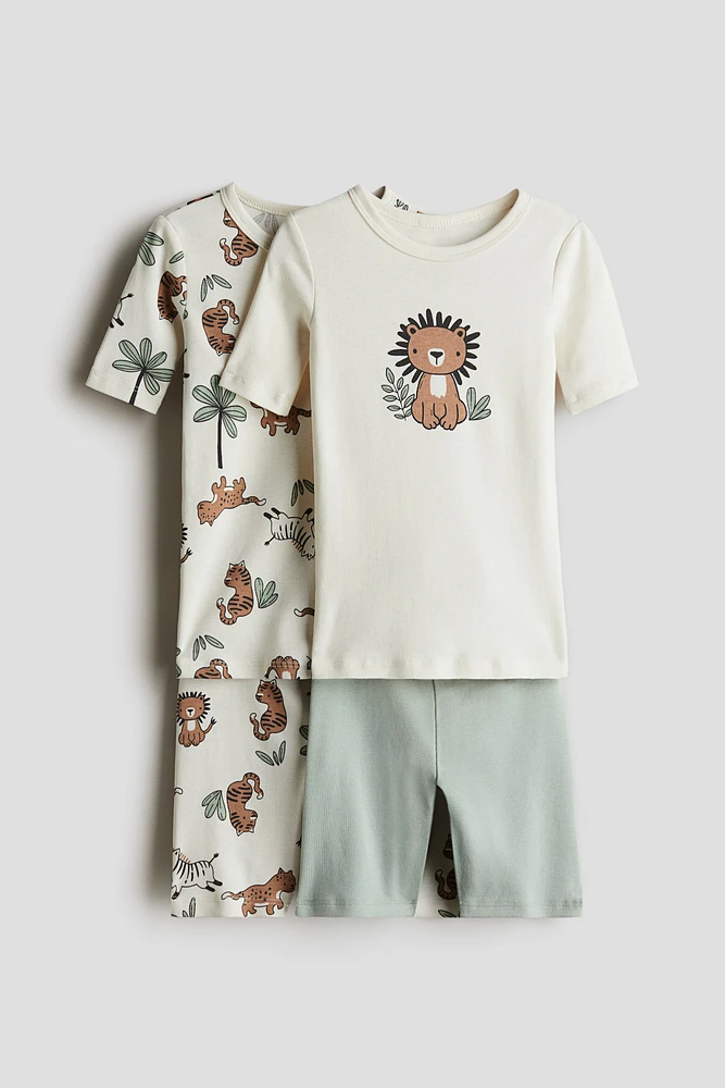 Lot de 2 pyjamas ajustés en coton