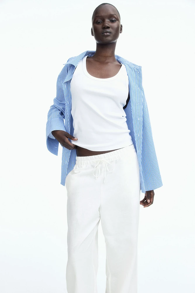 Pantalon en lin mélangé