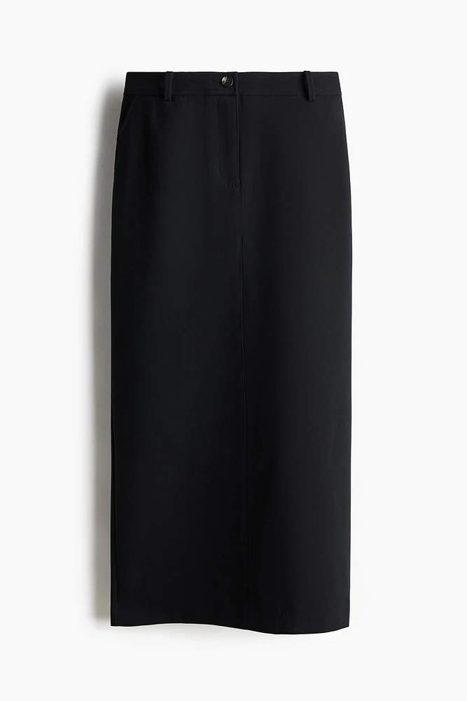 Twill Pencil Skirt