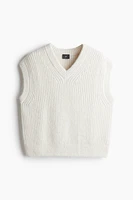 Loose Fit V-Neck Sweater Vest