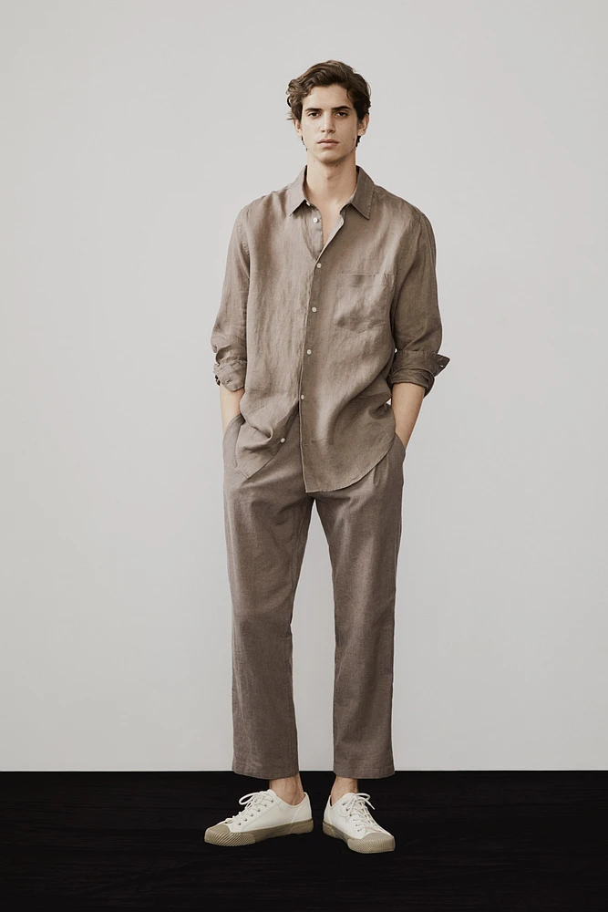 Regular Fit Linen Shirt