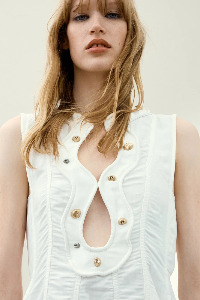 A-Line Dress with Studs