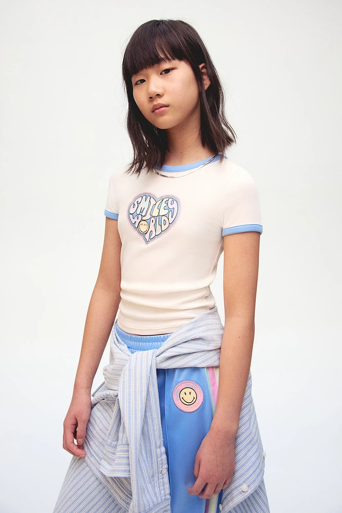Printed Jersey Top