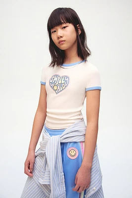 Printed Jersey Top