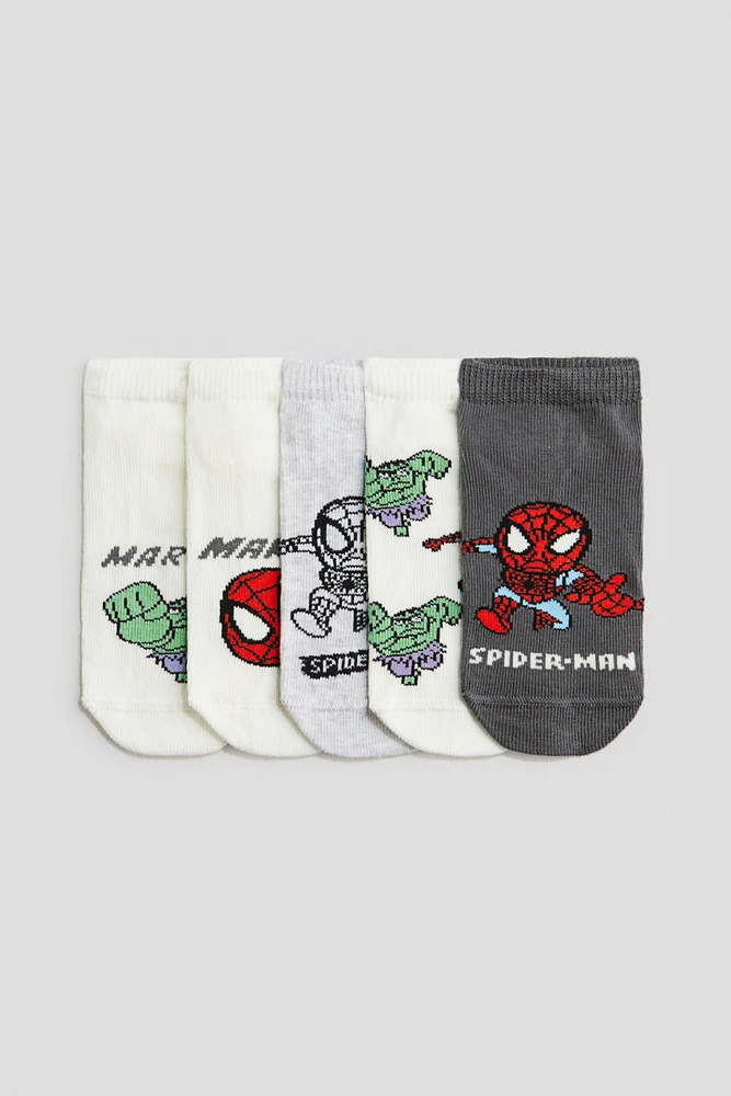 Lot de 5 paires chaussettes à motif intarsia