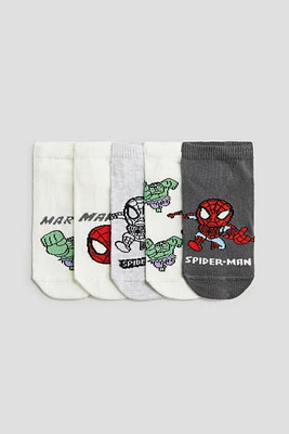 Lot de 5 paires chaussettes à motif intarsia