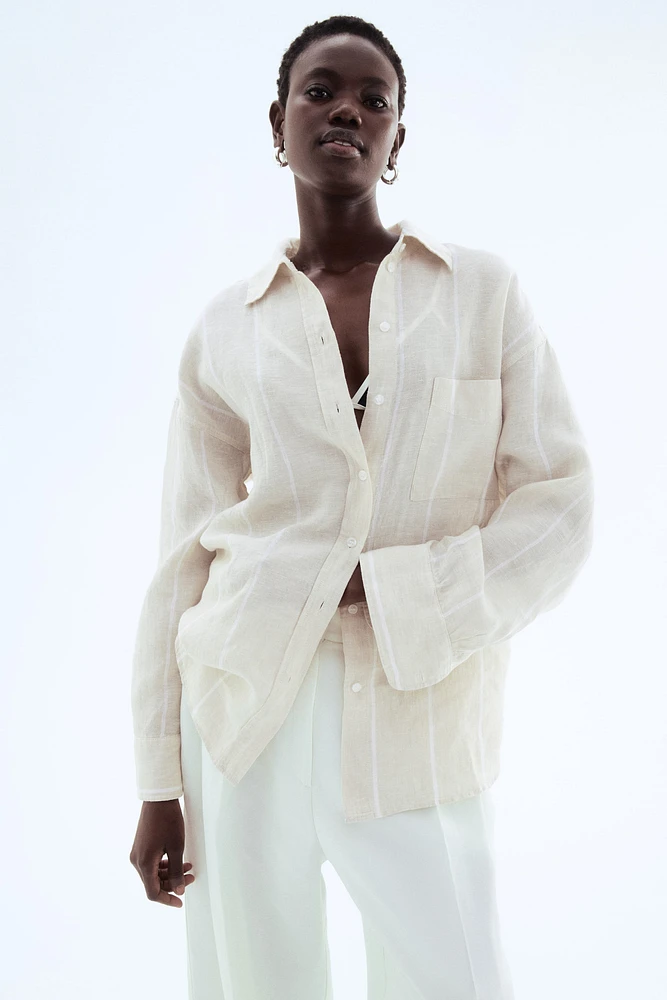 Chemise ample en lin