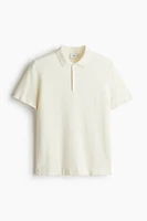 Slim-Fit Textured Polo Shirt