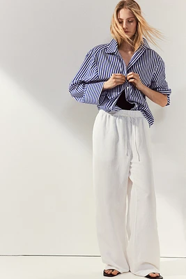 Chemise en lin mélangé