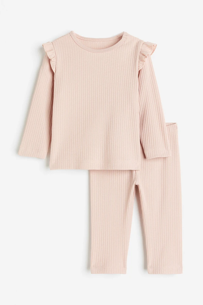 Ensemble côtelé en coton