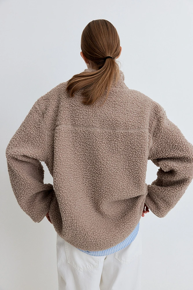 Half-zip Teddy Jacket