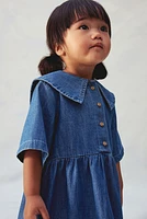 Cotton-blend Denim Dress