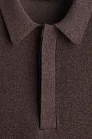 Loose-Fit Sheer Polo Shirt