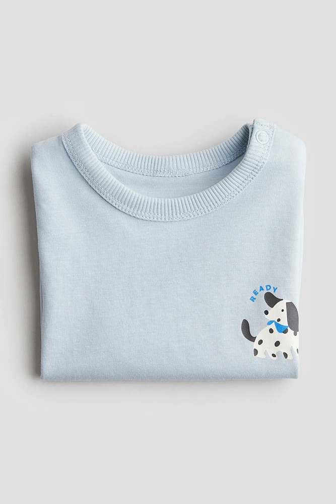 T-shirt en coton imprimé