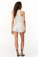 Denim Shorts with Lacing