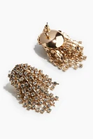 Rhinestone-Chain Earrings