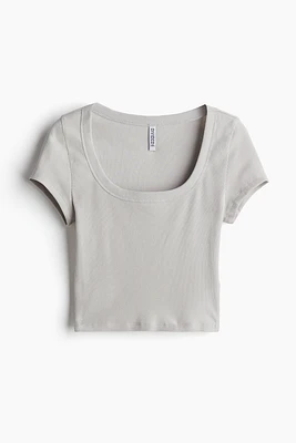 Ribbed Crop T-shirt