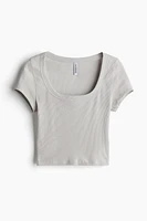 Ribbed Crop T-shirt