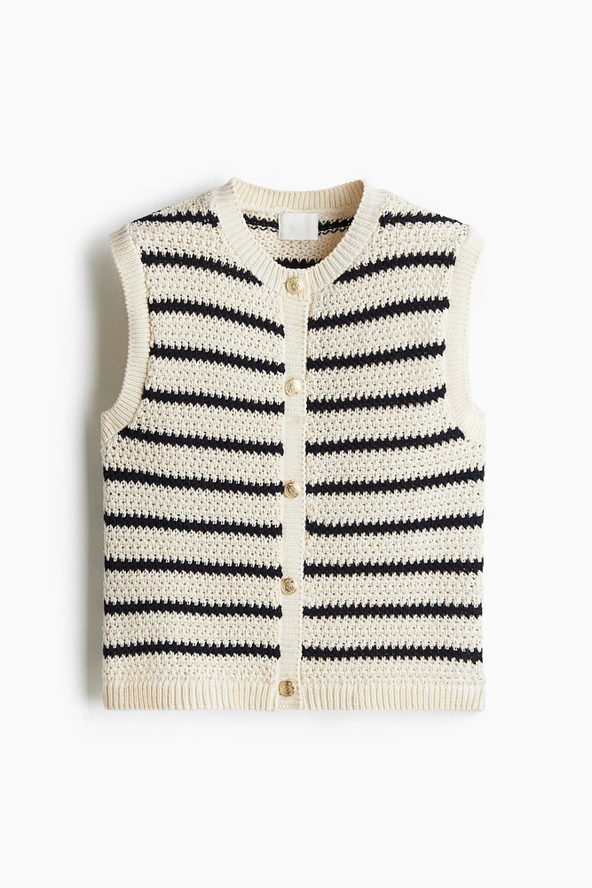 Gilet boutonné sur le devant