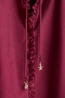 Trumpet-Sleeved Tunic Dress