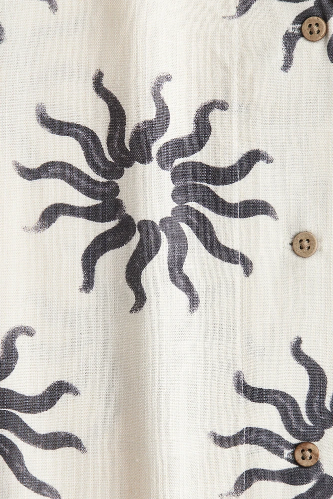 Chemise ample avec col cubain