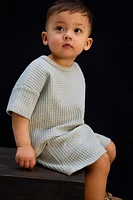 Ensemble 2 pièces en coton gaufré