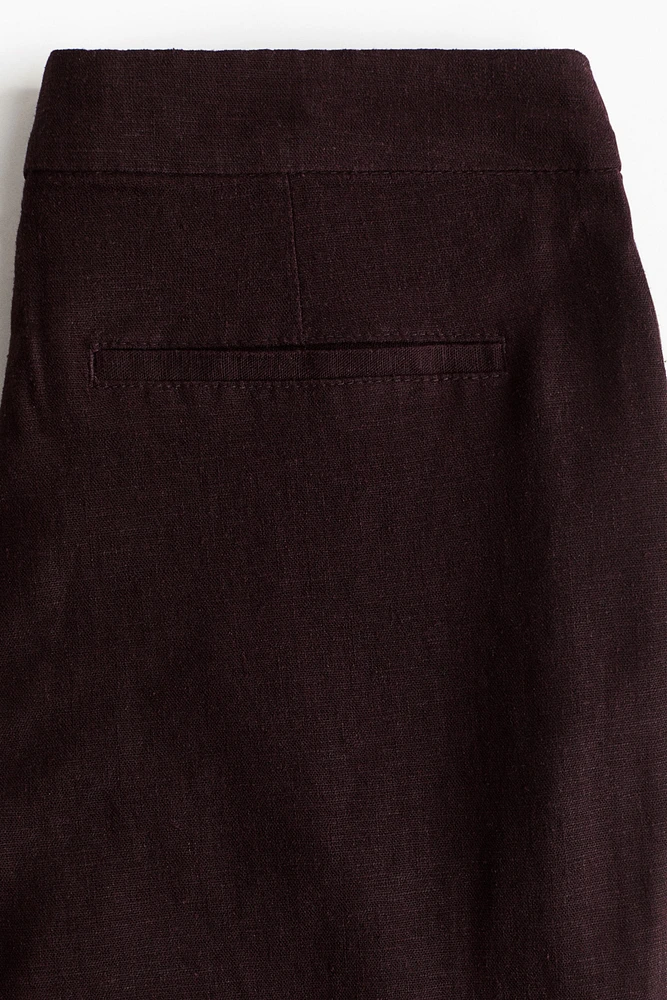 Pantalon sur mesure en lin mélangé
