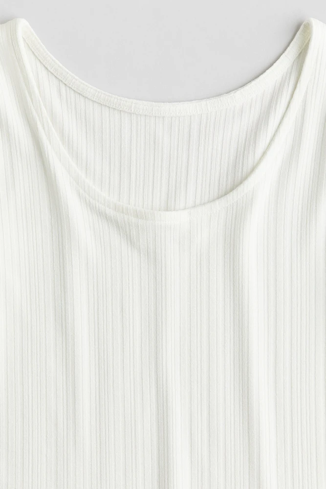 Ribbed Jersey Top