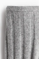 Wool-Blend Rib-Knit Pants