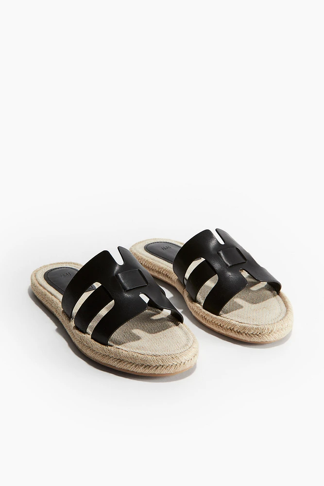 Sandales façon espadrilles