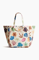 Patterned Beach Bag