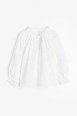 Broderie anglaise blouse