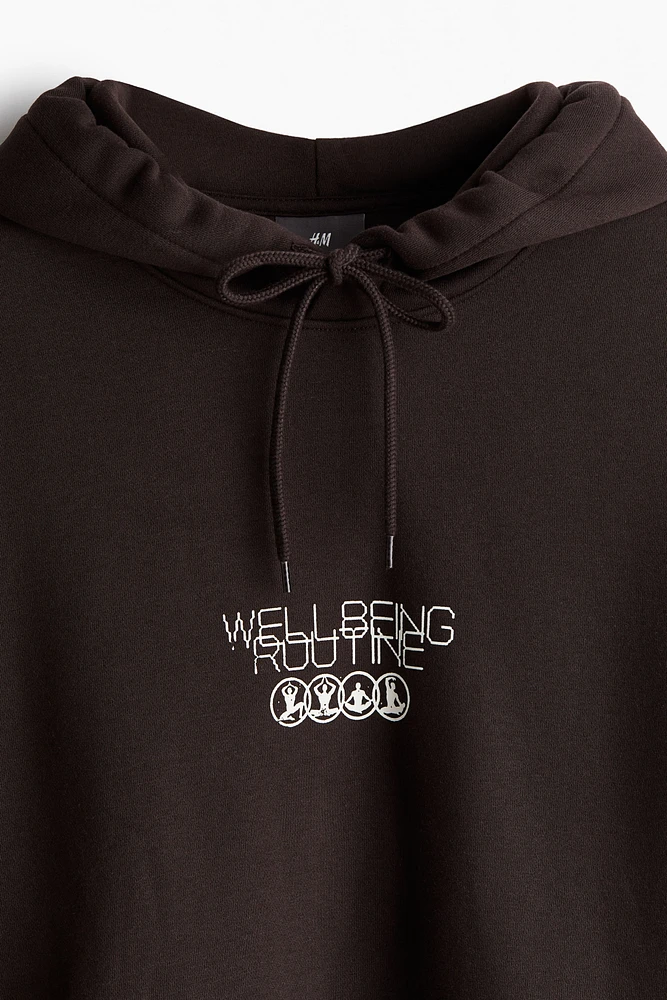 Loose Fit Printed Hoodie