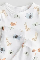 Snug Fit printed cotton pyjamas