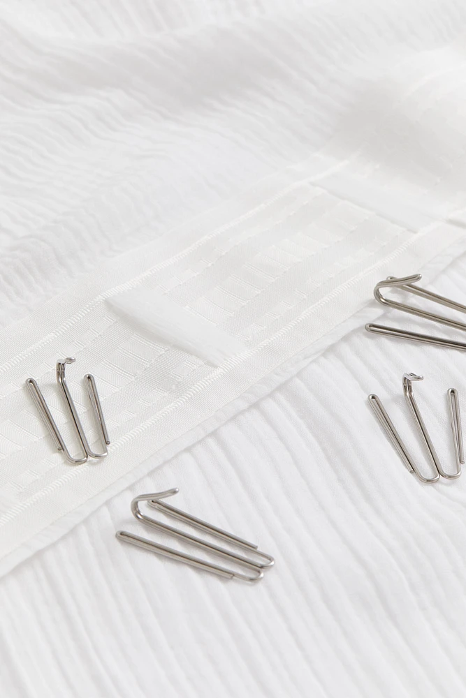 2-pack long muslin curtain lengths