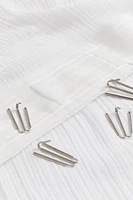 2-pack long muslin curtain lengths