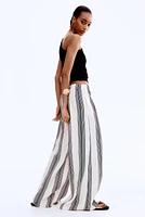 Wide-Leg Pull-On Pants