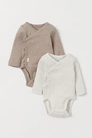 2-pack Long-sleeved Bodysuits