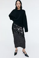 Sequined Midi Skirt