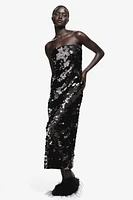 Sequined Bandeau Dress