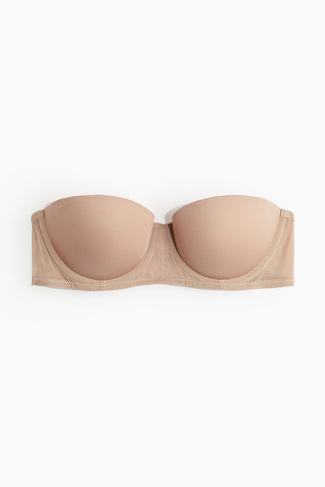 Padded Microfiber Balconette Bra