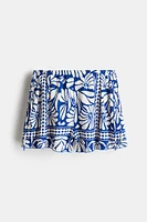 Short en jersey froissé