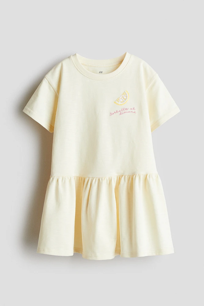 Robe en jersey jacquard