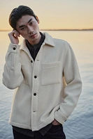 Regular Fit Waffled Overshirt