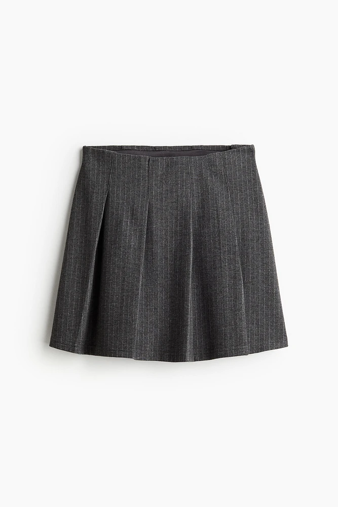 Pleated Jersey Skirt